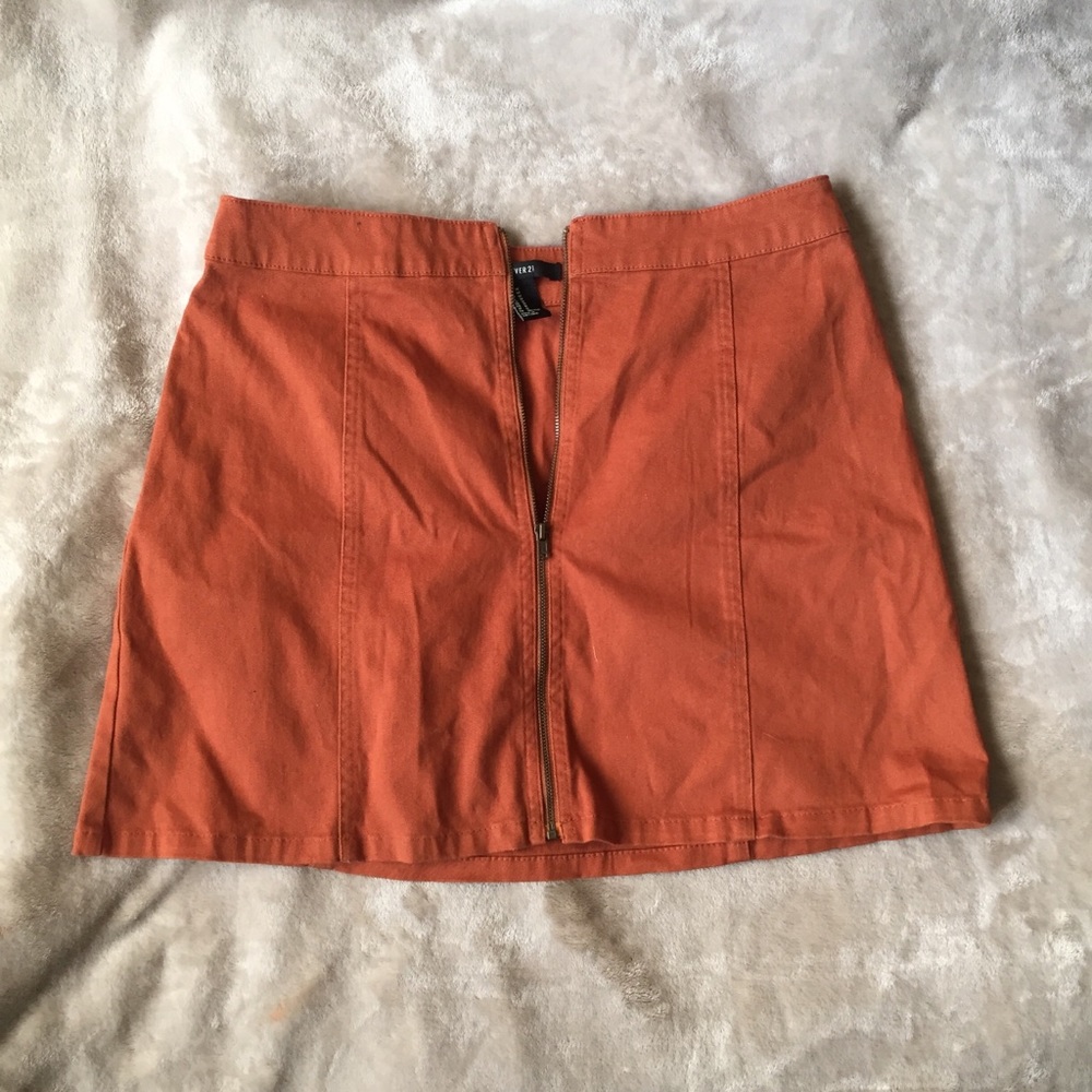 Full length zip up skirt